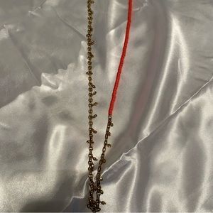 Coral & gold necklace🪸